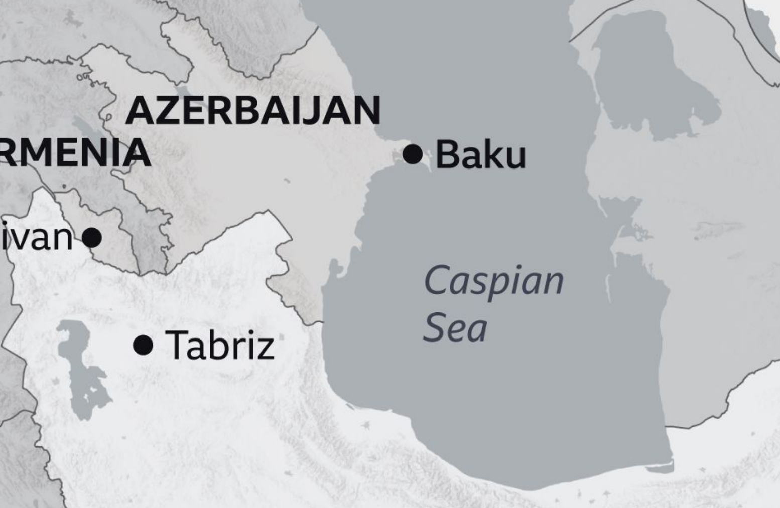 Ubicación en el Mar Caspio, Azerbaiyán